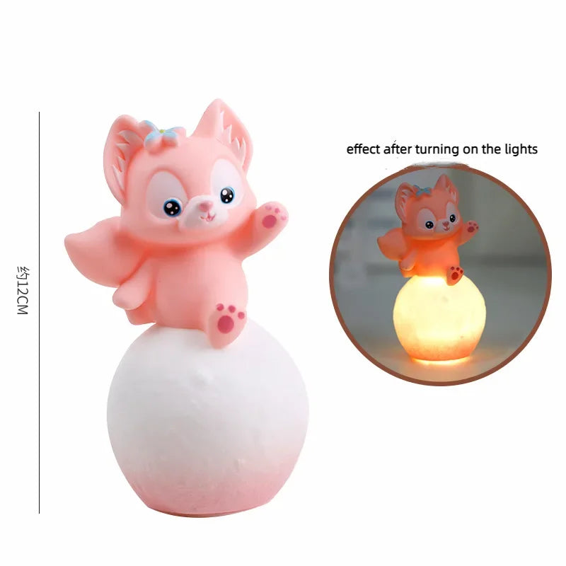 Sanrio Kuromi Cinnamoroll Hello Kitty Cartoon Glowing Night Light Bedroom Lamp Kawaii Cute Desk Decorations Birthday Accessories