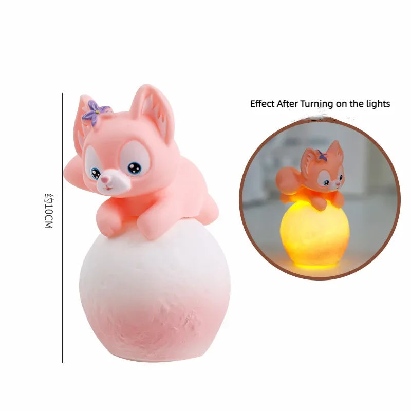 Sanrio Kuromi Cinnamoroll Hello Kitty Cartoon Glowing Night Light Bedroom Lamp Kawaii Cute Desk Decorations Birthday Accessories