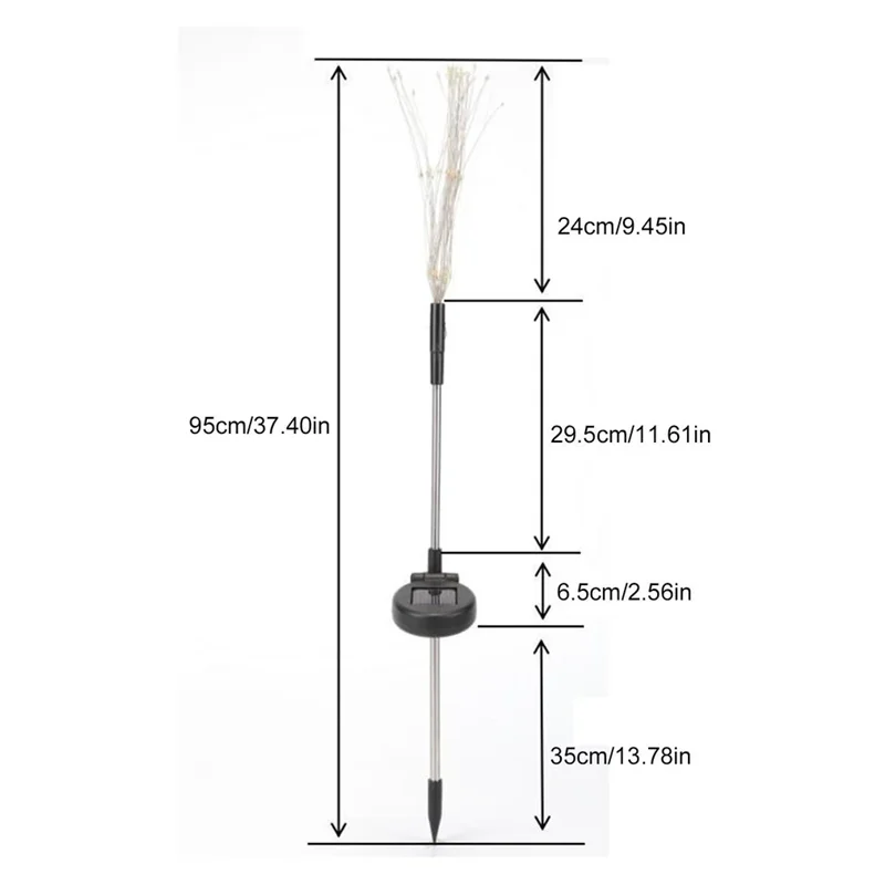 90-200LED Solar Firework Light Waterproof Outdoor 8 Lighting Modes Fairy String Light Christmas Solar Lights Garden Decoration