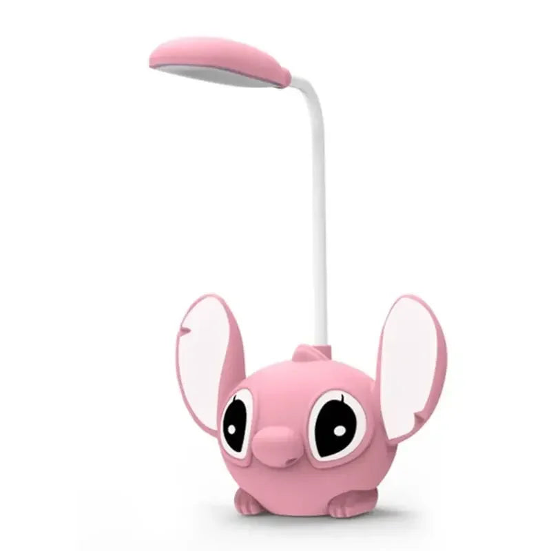 Disney Stitch USB Charging LED Desk Lamp Cute Cartoon Study Eye Protection Night Light Room Decoration Girl&Child Holiday Gifts