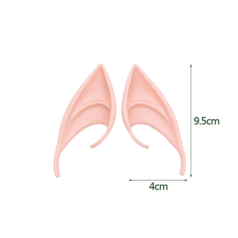 Halloween Cosplay Latex Fairy Angel Elf Ears Masquerade Party Costumes Halloween Party Decoration Supplies Photo Props Kids Gift