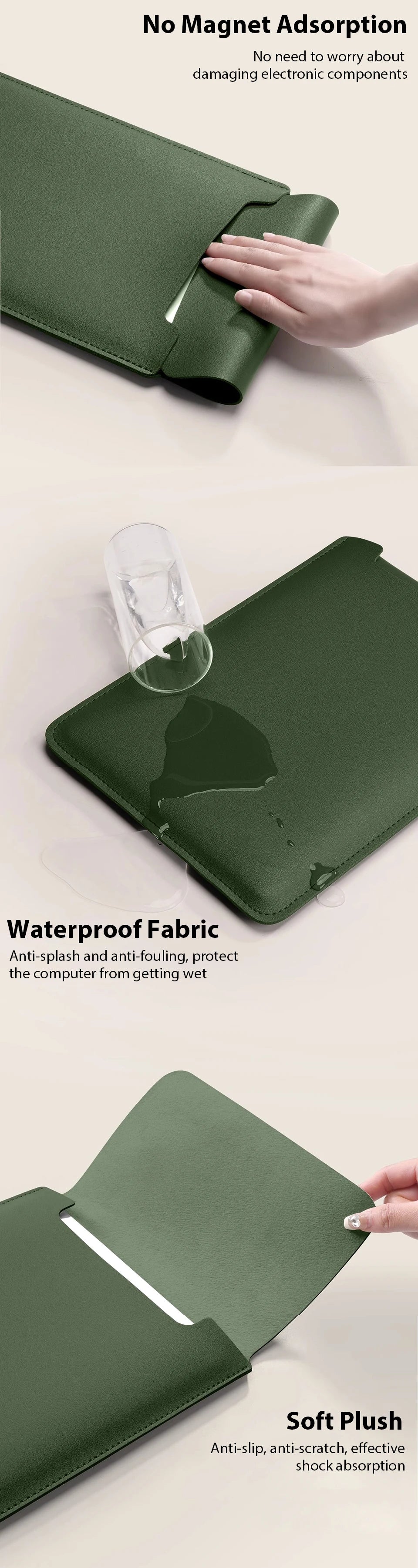 Laptop Bag 16 15 14 13 11 inch For Apple Macbook Lenovo Huawei Xiaomi Notebook Ipad Air Pro 12.9 Tablet Laptop Sleeve Bag Cover