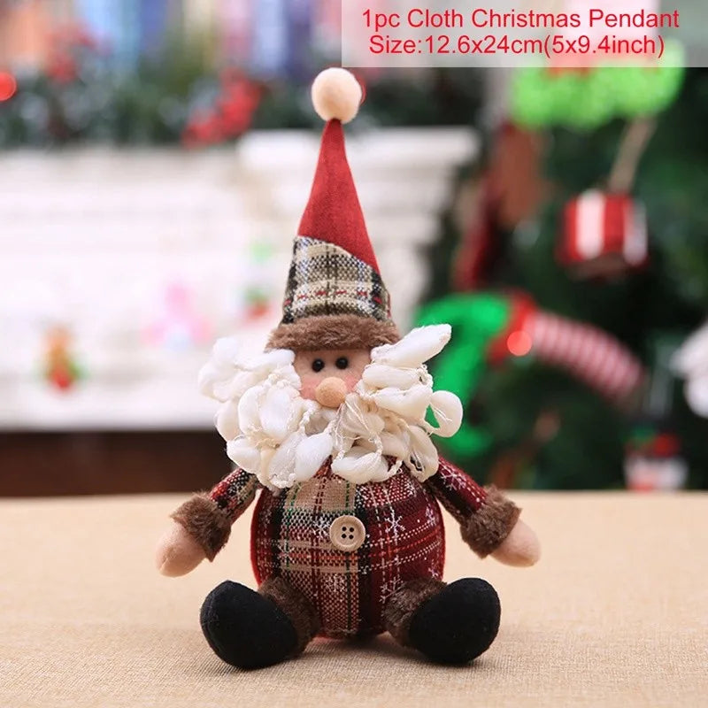 Telescopic Christmas Doll Merry Christmas Decorations For Home 2023 Christmas Ornament Xmas Navidad Noel Gifts New Year 2024