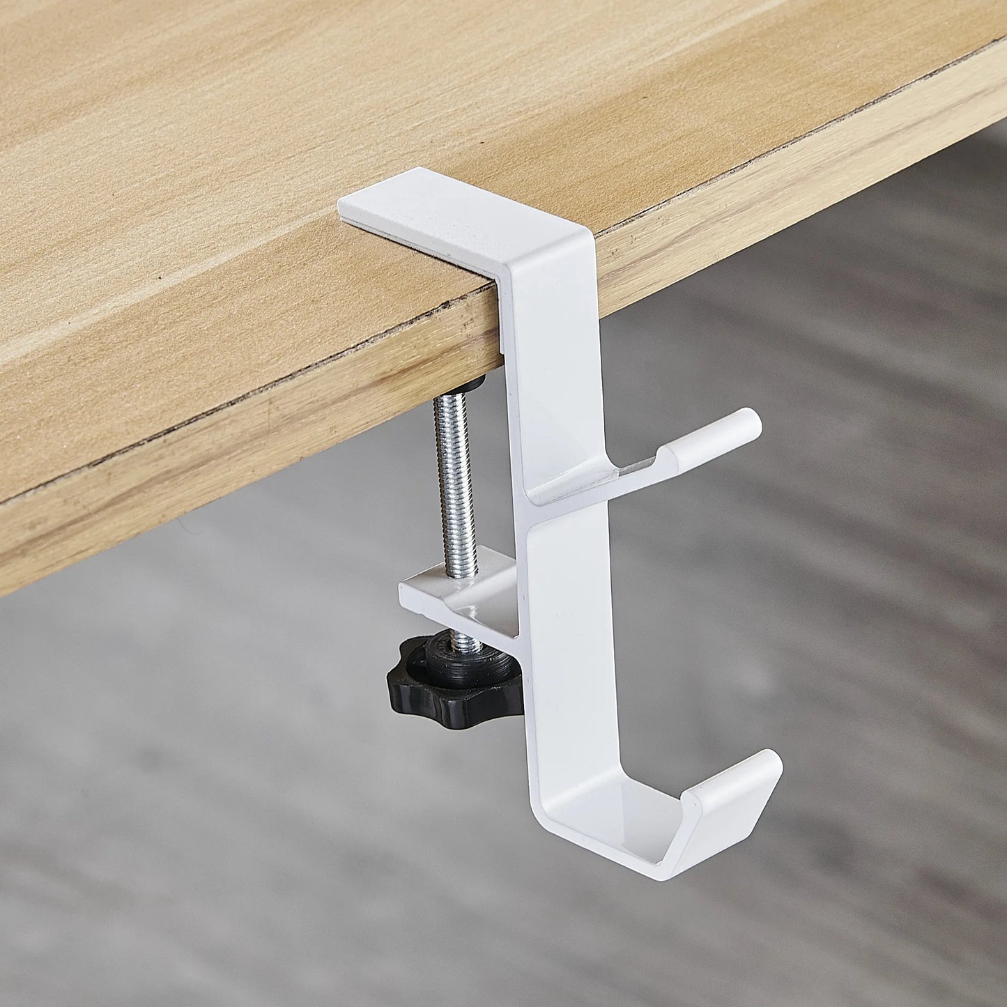 1PC Adjustable Desk Edge Hook Gaming Headset Desk Hanger Backpack Storage Hanging Hook Holder Punch-free Home Office Organizer