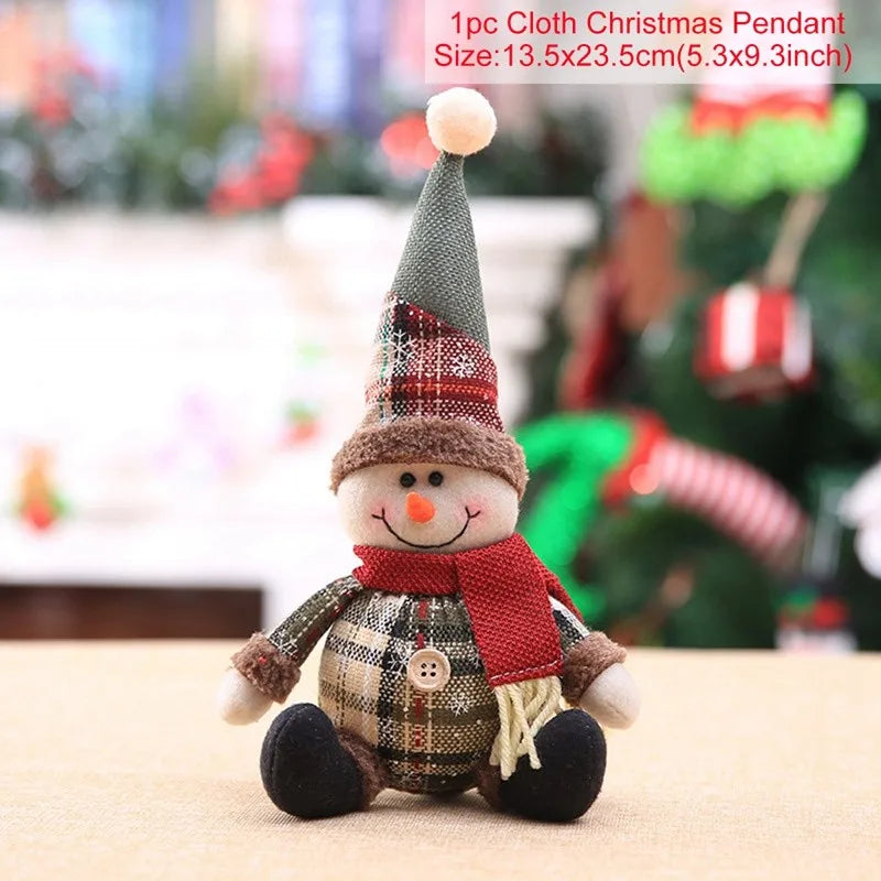 Telescopic Christmas Doll Merry Christmas Decorations For Home 2023 Christmas Ornament Xmas Navidad Noel Gifts New Year 2024