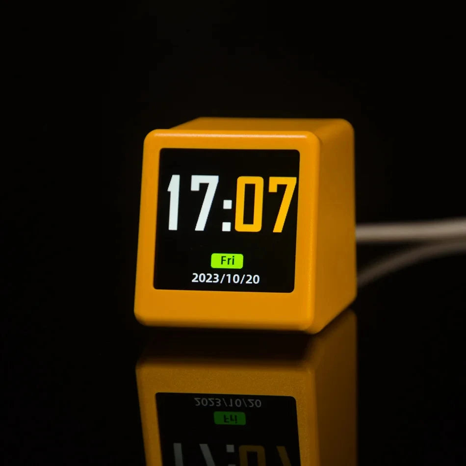 Small Portable Smart Wifi Weather Station Display Weather Temperature Humidity Time Alarm Clock Hone Desktop Decoration
