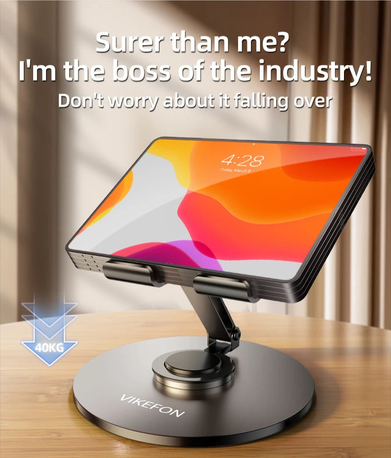 360 Tablet Desk Mobile Phone Holder Stand Foldable Lazy Bracket Adjustable Alloy Aluminum Desktop Mount For iPhone iPad Samsung