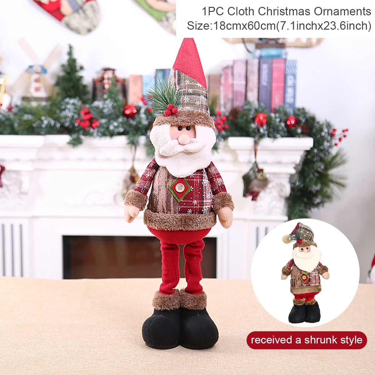 Telescopic Christmas Doll Merry Christmas Decorations For Home 2023 Christmas Ornament Xmas Navidad Noel Gifts New Year 2024