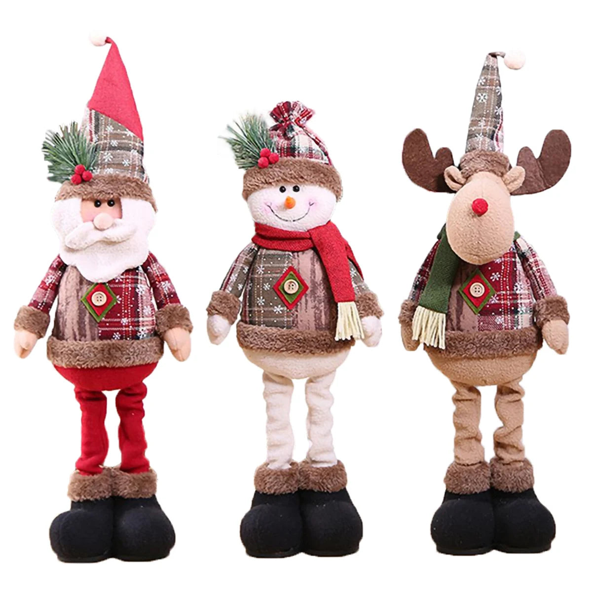 Telescopic Christmas Doll Merry Christmas Decorations For Home 2023 Christmas Ornament Xmas Navidad Noel Gifts New Year 2024