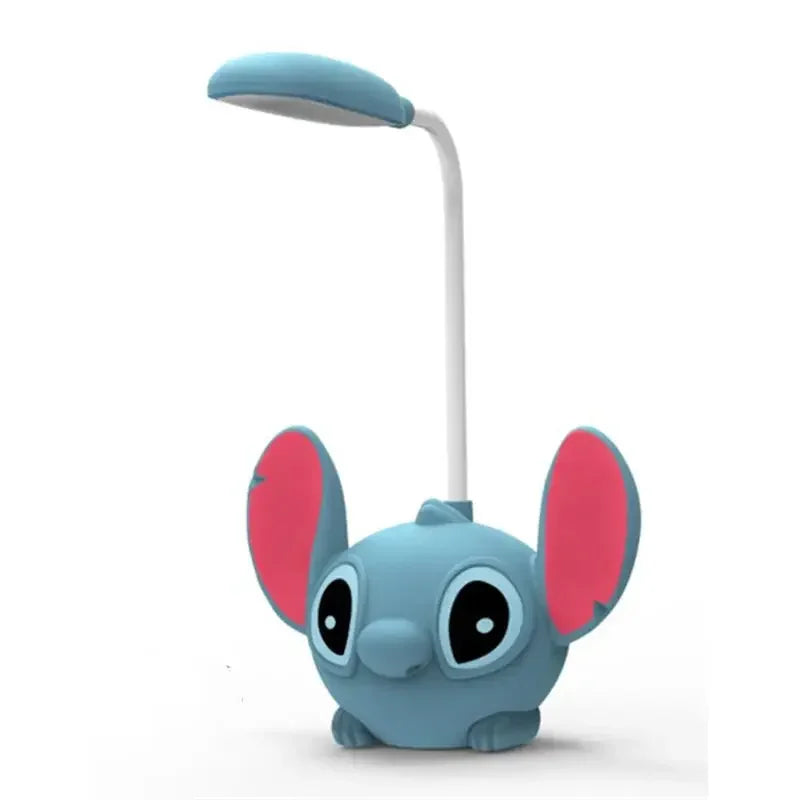 Disney Stitch USB Charging LED Desk Lamp Cute Cartoon Study Eye Protection Night Light Room Decoration Girl&Child Holiday Gifts
