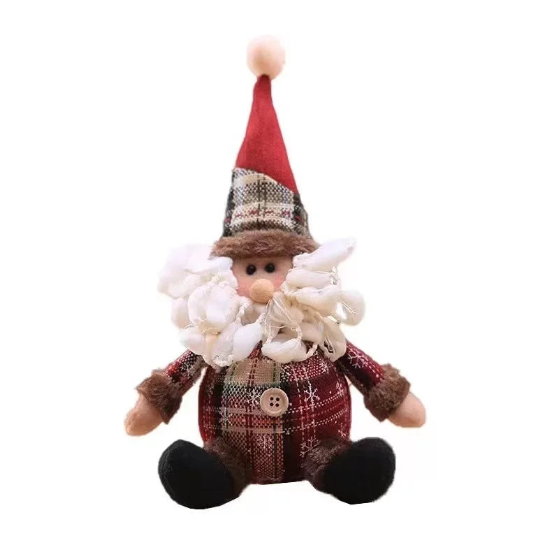 New Big Santa Claus Snowman Elk Doll Children Xmas Gift Christmas Tree Decorations Home Wedding Party Supplies Plush Ornaments