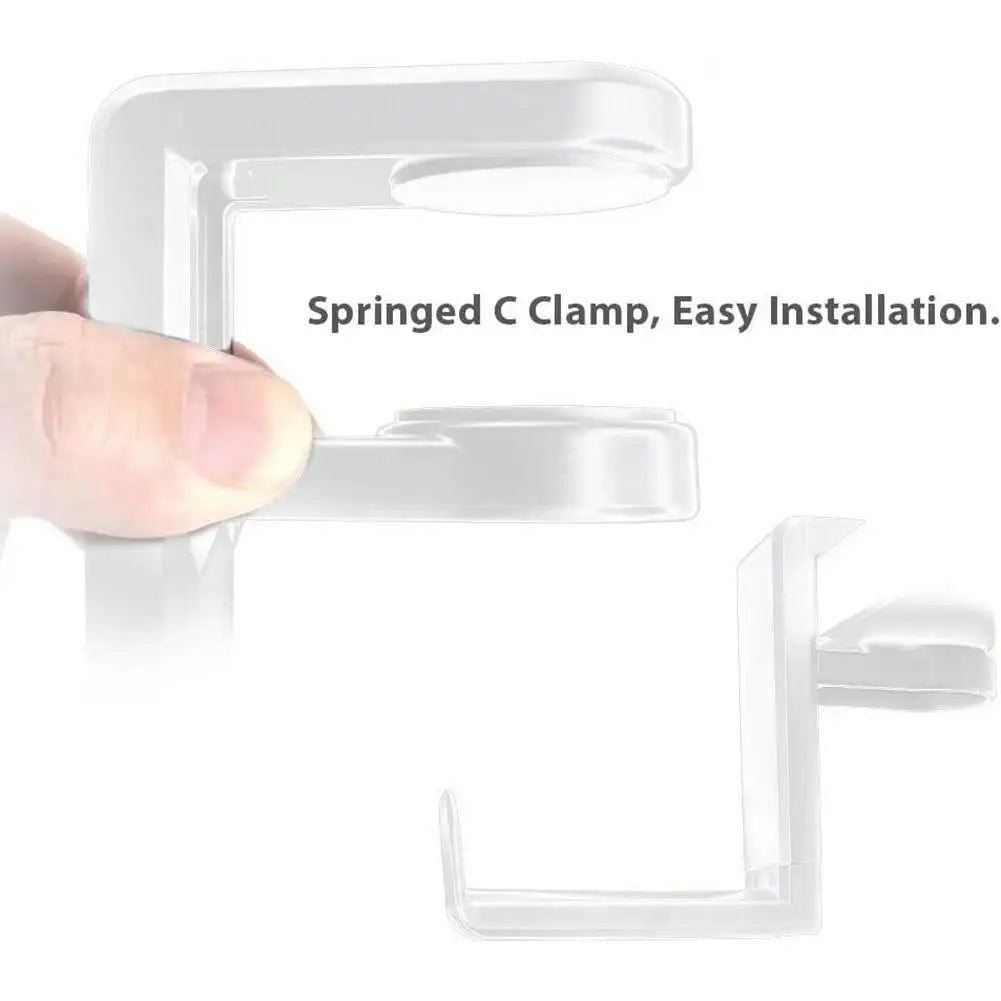 Universal Headphone Stand Adhensive Plastic Wall Mount Hanger Under Desk Headset Rack Holder Support For Gaming Earphone Bracket