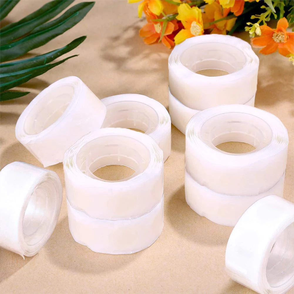 6 Rolls Double-sided Adhesive Dots Transparent Removable Balloon Adhesive Tape Glue For Diy Craft Wedding Birthday Party Decor