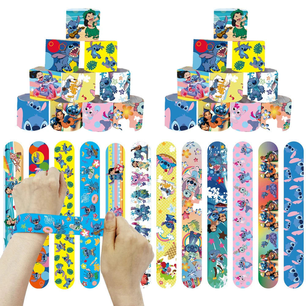 Disney Pink Lilo Stitch and Angel Birthday Party Decoration Lilo&Stitch Cups Plates Balloon Banner Bracelet Gift Favors