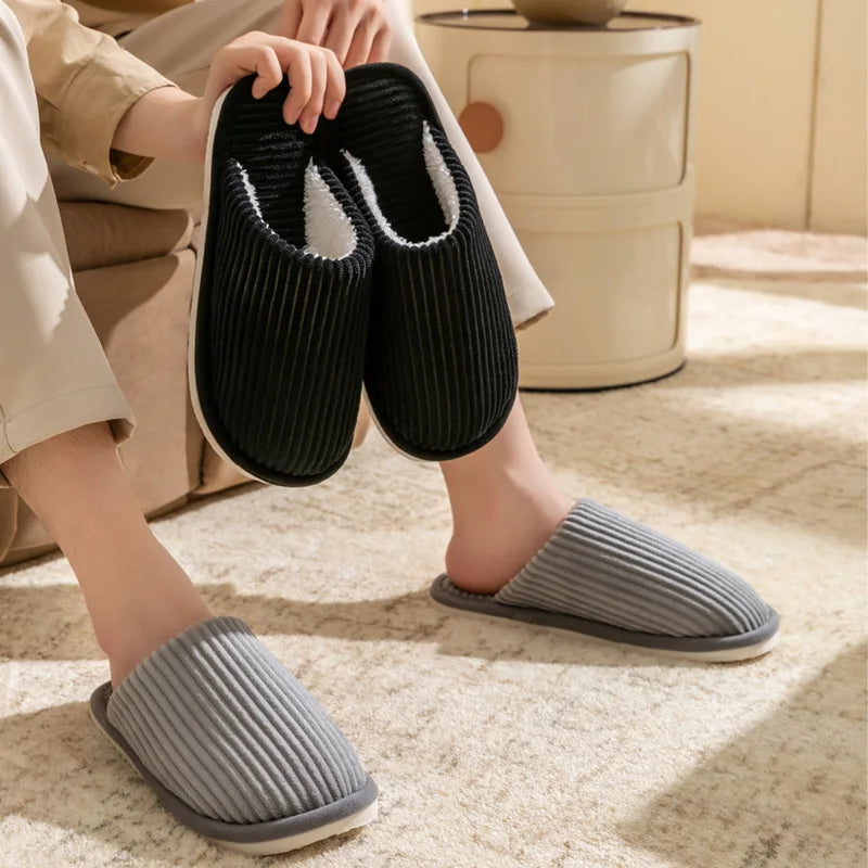 Men Slippers Non Slip Soft Shoes Bedroom Couple's Slippers