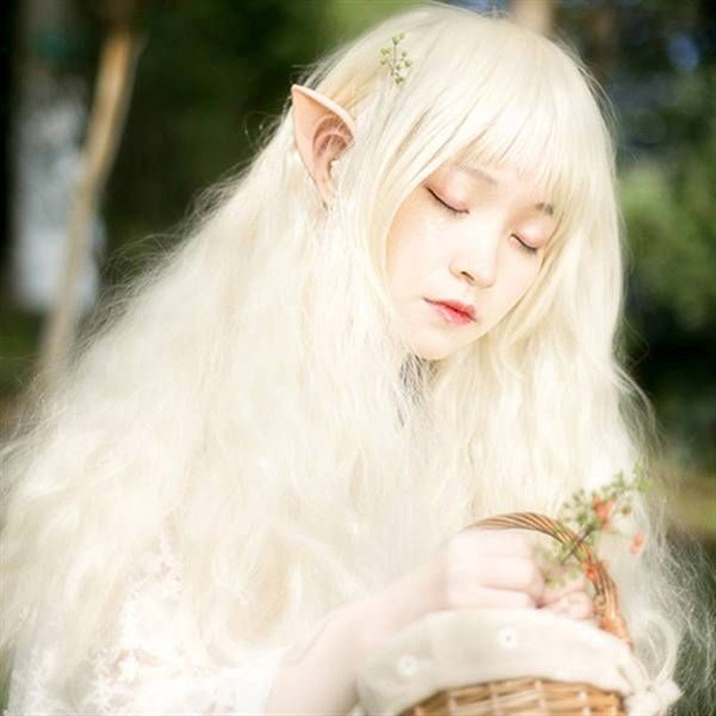 Halloween Cosplay Latex Fairy Angel Elf Ears Masquerade Party Costumes Halloween Party Decoration Supplies Photo Props Kids Gift