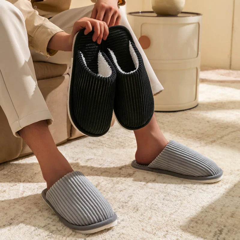 Men Slippers Non Slip Soft Shoes Bedroom Couple's Slippers